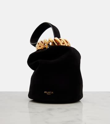 Motion Mini embellished suede top-handle bag | Alaïa
