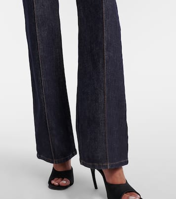 Belted denim jumpsuit | Self-Portrait