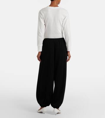 Fiamma cotton, cashmere, and silk sweatpants | The Row