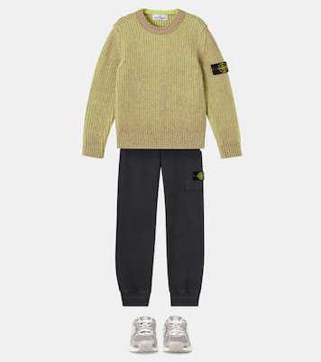 Compass cotton sweater | Stone Island Junior