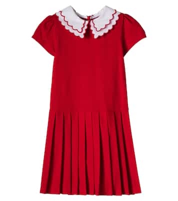 Pleated cotton dress | Patachou
