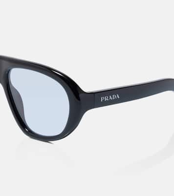 Logo aviator sunglasses | Prada