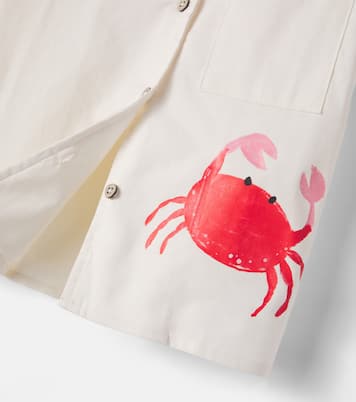 Printed cotton bowling shirt | Pepita&Me