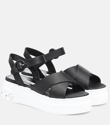 Sandali in canvas con platform | Miu Miu