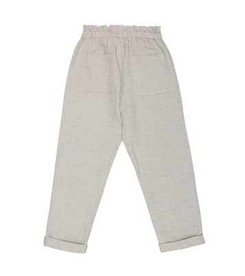 Nandy cotton-blend chambray pants | Bonpoint