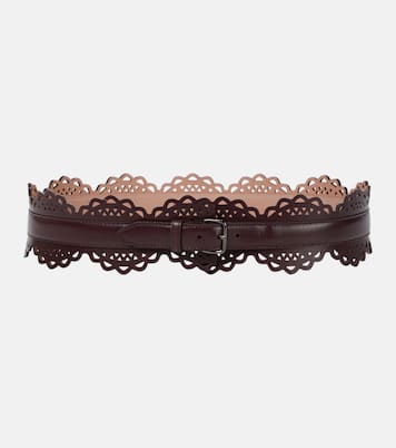 Cinturón corsé de piel cortado a láser | Alaïa
