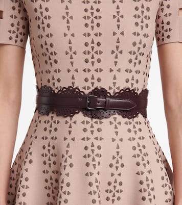 Cinturón corsé de piel cortado a láser | Alaïa