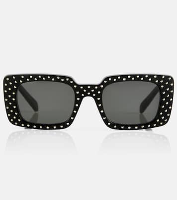 Embellished rectangular sunglasses | Celine Eyewear
