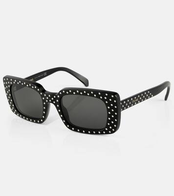 Embellished rectangular sunglasses | Celine Eyewear