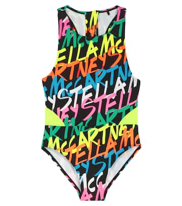 Printed racerback swimsuit | Stella McCartney Kids