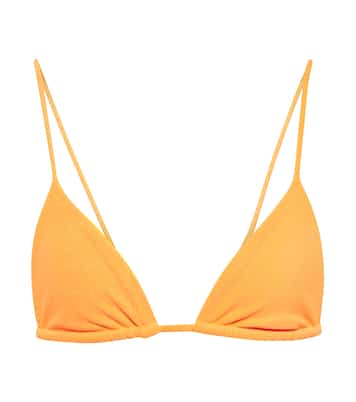 Via terry triangle bikini top | Jade Swim