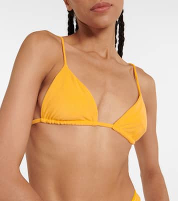 Via terry triangle bikini top | Jade Swim
