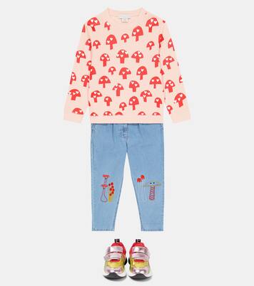 Printed cotton sweatshirt | Stella McCartney Kids