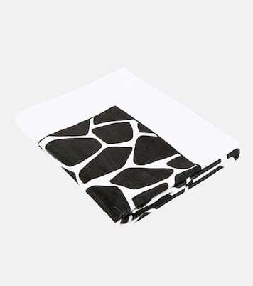 Printed cotton beach towel | Valentino