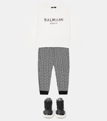Sudadera en jersey de algodón | Balmain Kids