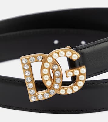 Embellished DG leather belt | Dolce&Gabbana