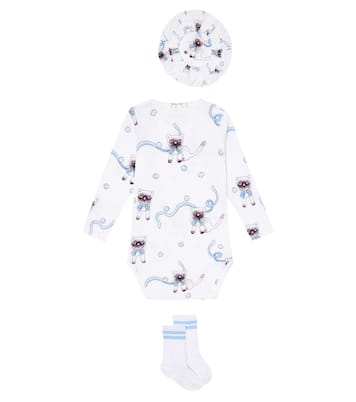 Baby - Tutina, berretto e calzini in misto cotone | Mini Rodini
