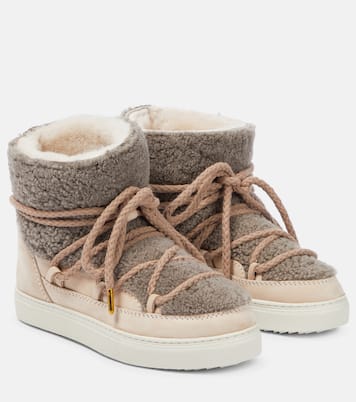 Sneaker Classic shearling and leather ankle boots | Inuikii