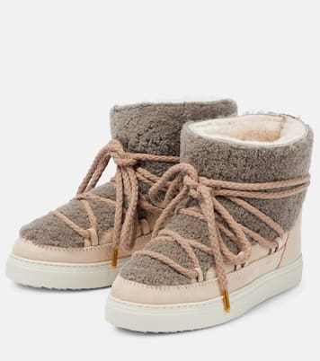 Sneaker Classic shearling and leather ankle boots | Inuikii