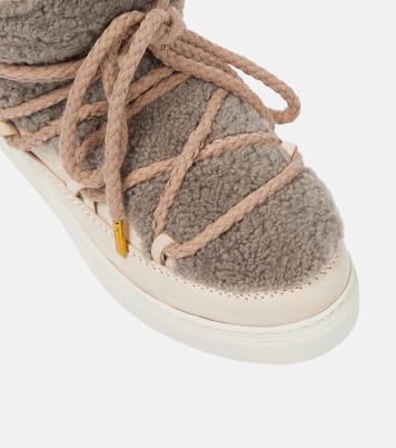 Sneaker Classic shearling and leather ankle boots | Inuikii