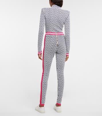 Jacquard-knit wool-blend leggings | Balmain