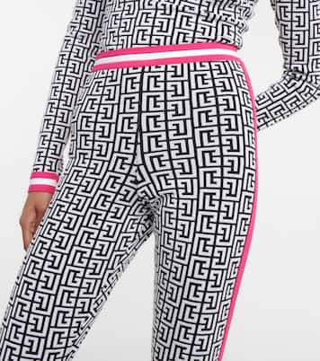 Jacquard-knit wool-blend leggings | Balmain