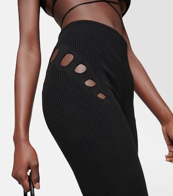Pantaloni flared in lana a vita alta | Jean Paul Gaultier