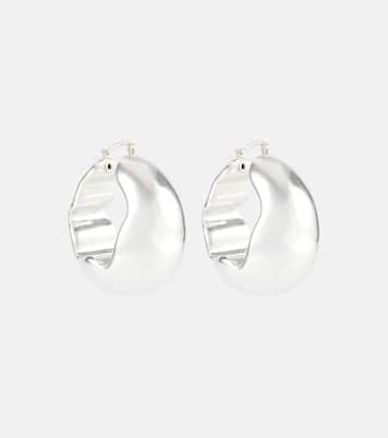 Silver earrings | Jil Sander