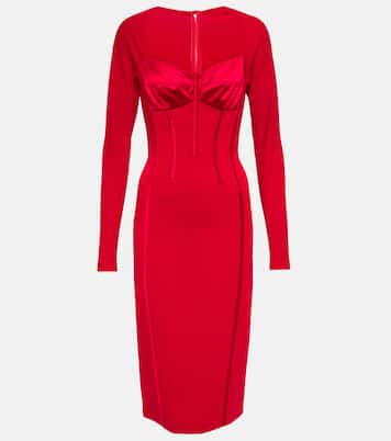 Abito midi in raso di seta | Dolce&Gabbana