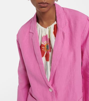 Cassie linen blazer | Velvet