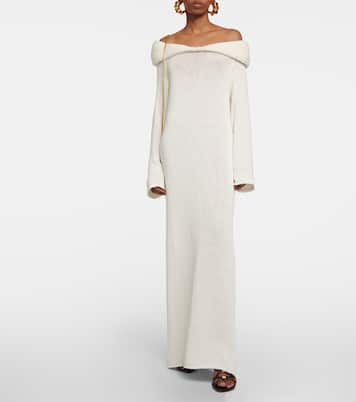 Vestido largo Cyra en mezcla de algodón | Khaite