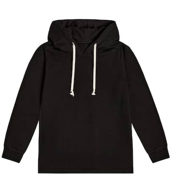 Felpa in jersey di cotone con cappuccio | Rick Owens Kids