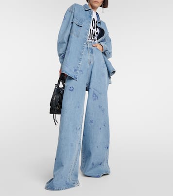 Bedrucktes Jeanshemd | Vetements