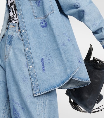 Bedrucktes Jeanshemd | Vetements