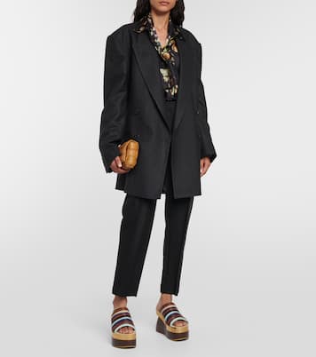 Double-breasted wool blazer | Dries Van Noten