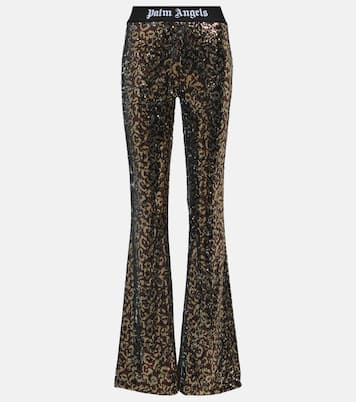 Sequined flared pants | Palm Angels