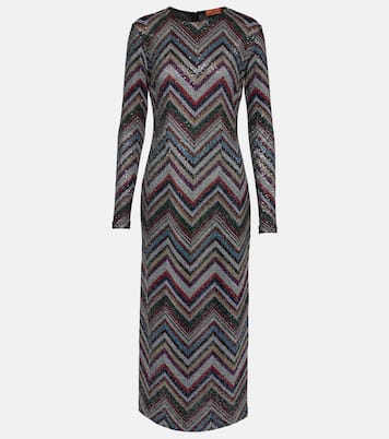 Verziertes Midikleid aus Strick | Missoni