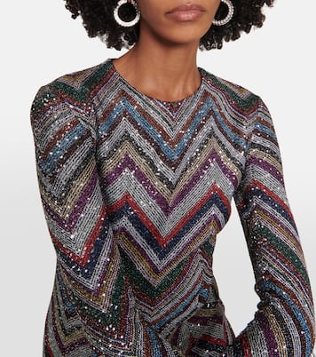 Verziertes Midikleid aus Strick | Missoni