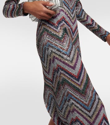 Verziertes Midikleid aus Strick | Missoni