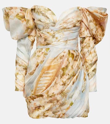Luminosity draped floral minidress | Zimmermann