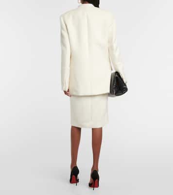 Blazer en alpaga mélangé | Victoria Beckham