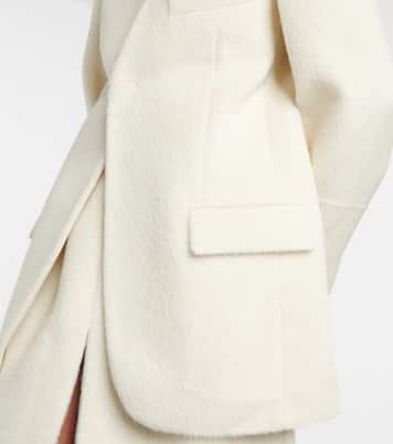 Blazer en alpaga mélangé | Victoria Beckham