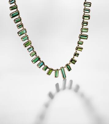 Collier Bermuda Botany Eternity en or 18 ct et tourmalines | Octavia Elizabeth