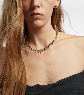 Collier Bermuda Botany Eternity en or 18 ct et tourmalines | Octavia Elizabeth