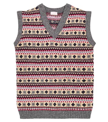 Chaleco Cacia Fair Isle de mezcla de lana | La Coqueta