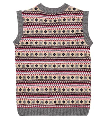 Chaleco Cacia Fair Isle de mezcla de lana | La Coqueta