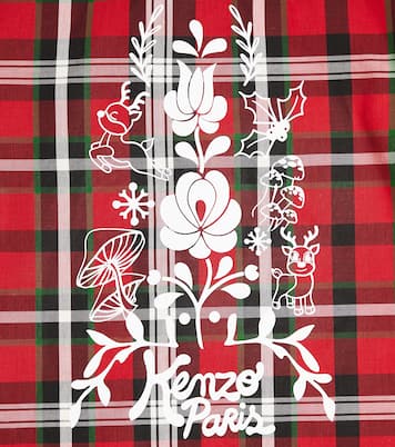 Checked printed cotton shirt | Kenzo Kids