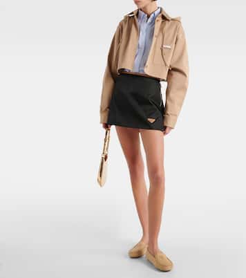 Mokassins aus Veloursleder | Prada