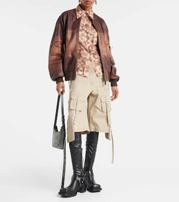 Botas altas de piel con plataforma | Acne Studios