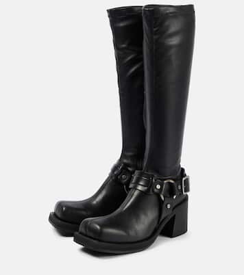 Botas altas de piel con plataforma | Acne Studios